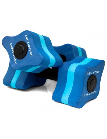 Aqua činky modré (pár)