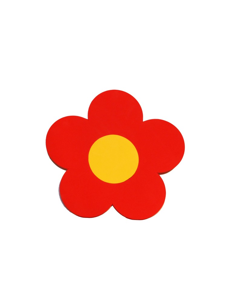 Plavecká deska KYTIČKA červená (31,5x30x3,8cm)