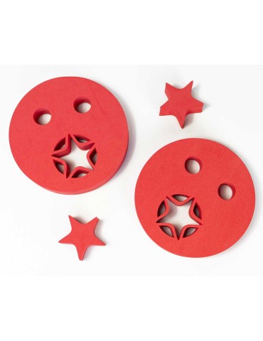 Nadlehčovací kroužky HVĚZDIČKA červené