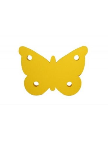Motýl žlutý - dekorace (3mm)