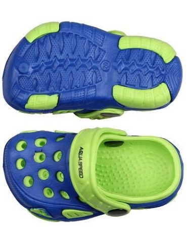 Lido dětské pantofle modrá-zelená