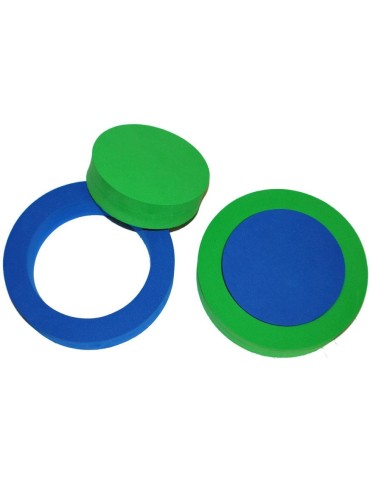 Pěnový kroužek 2ks (zelená, modrá)