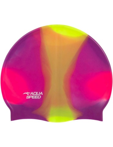 Plavecká čepice BUNT - barva 32, růžovo-žlutá