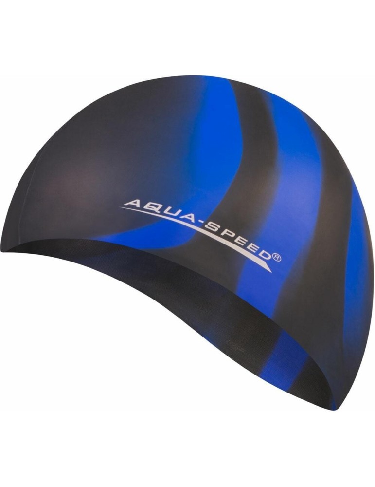 Plavecká čepice BUNT - barva 39, černo-modrá