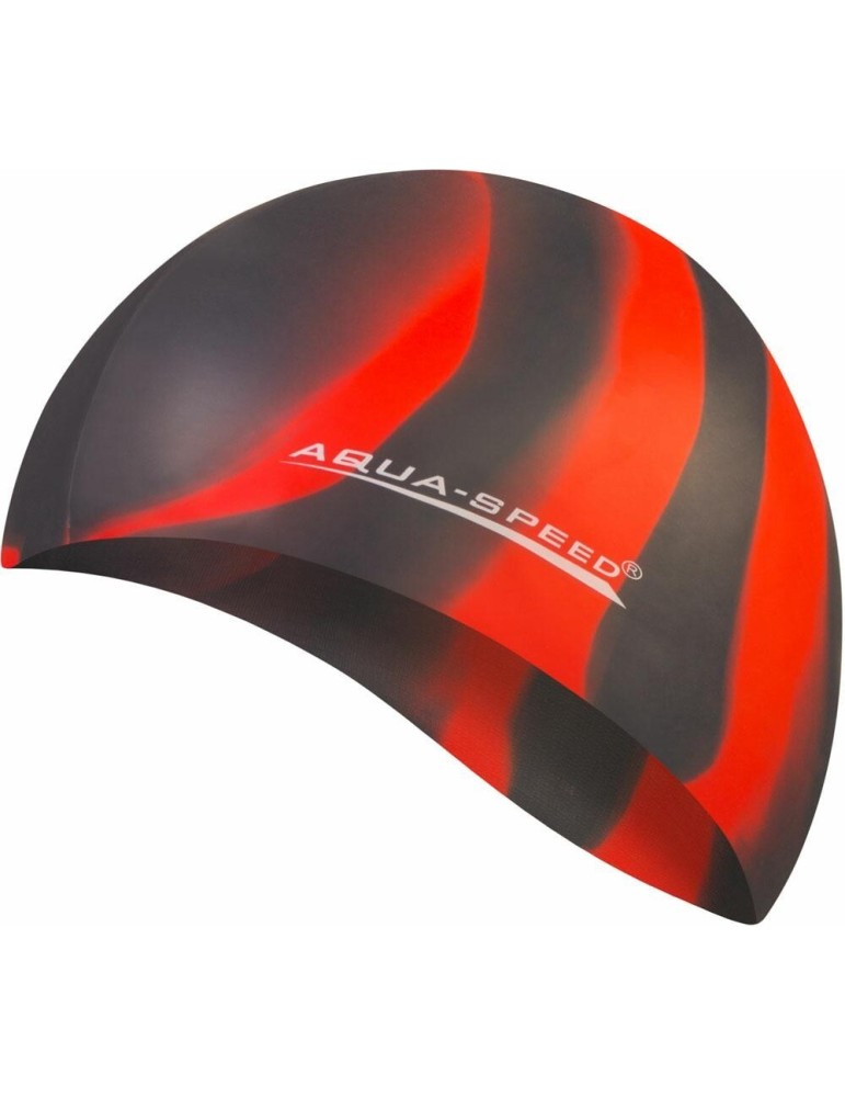 Plavecká čiapka BUNT - farba 38, čierno-červená