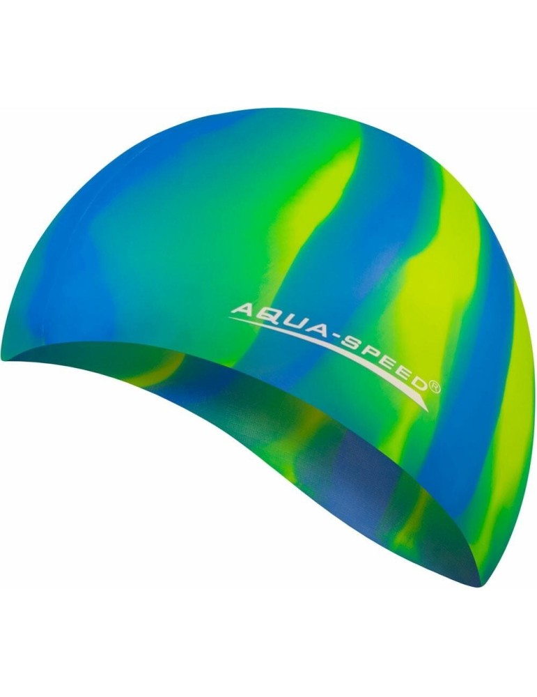 Plavecká čepice BUNT - barva 58, modro-zeleno-žlutá