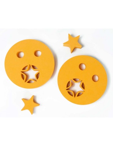 Nadľahčovacie krúžky HVIEZDIČKA oranžová