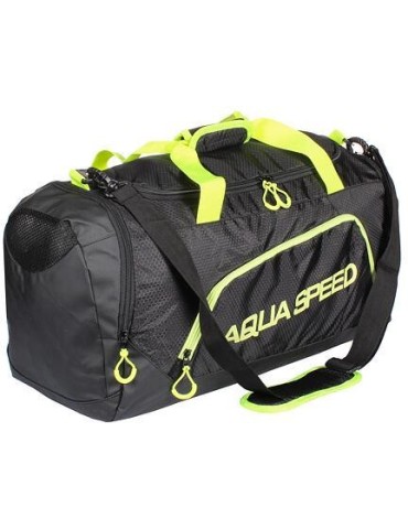 Duffle Bag L sportovní taška černá-žlutá