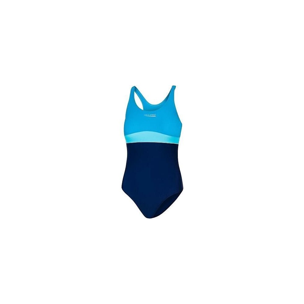 Dívčí jednodílné plavky AQUA SPEED EMILY – 42 modrá a námořnická modrá