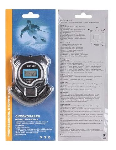 JS306D stopky s jedním mezičasem varianta 3208