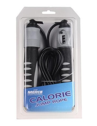 Calorie švihadlo s počítadlem, nastavitelná délka šedá varianta 24498