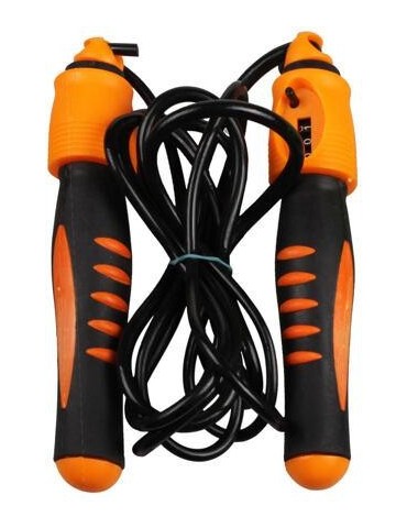 Calorie švihadlo s počítadlem, nastavitelná délka oranžová varianta 25248