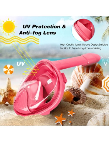 Dětská celoobličejová maska SURTEP - růžová