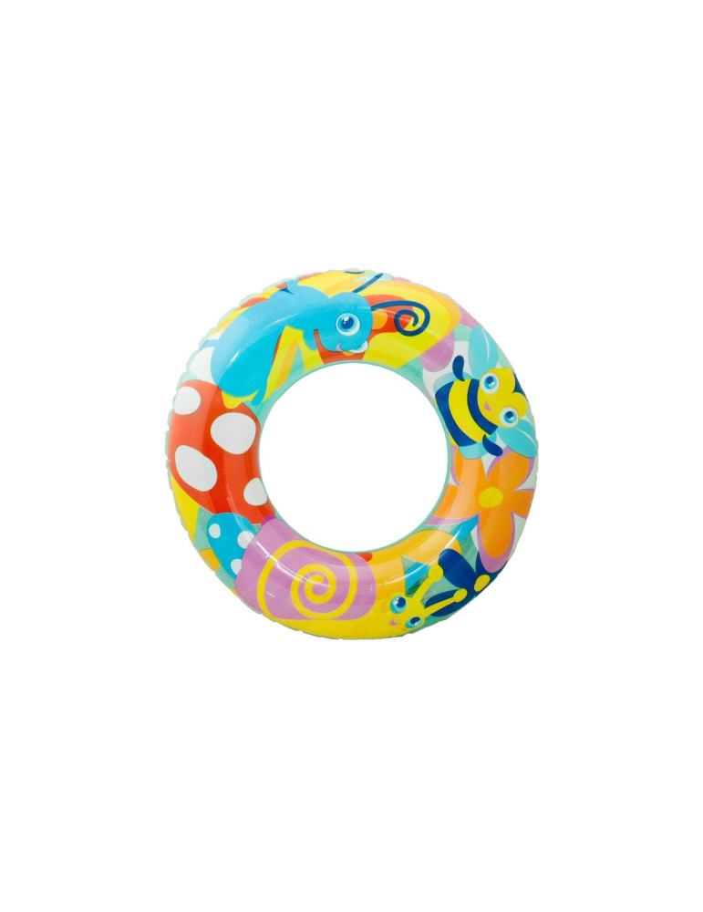 Nafukovací kruh Designer HMYZ - modrá 56 cm