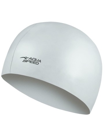 Plavecká čepice MEGA stříbrná