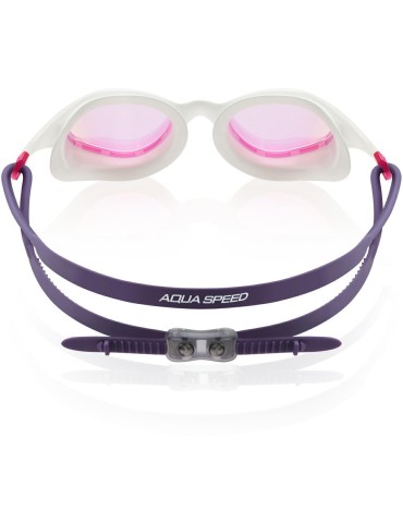 Plavecké okuliare VORTEX MIRROR, 59 - bielo/fialové