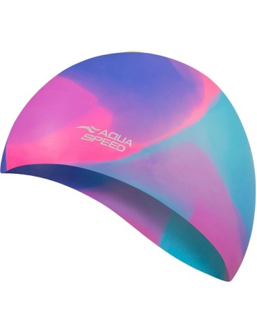 Plavecká čiapka BUNT - farba-45 ružovo-modrá