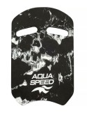 Plavecká deska UNI SWIRL – 43 cm, 05 -černobílá, AQUASPEED
