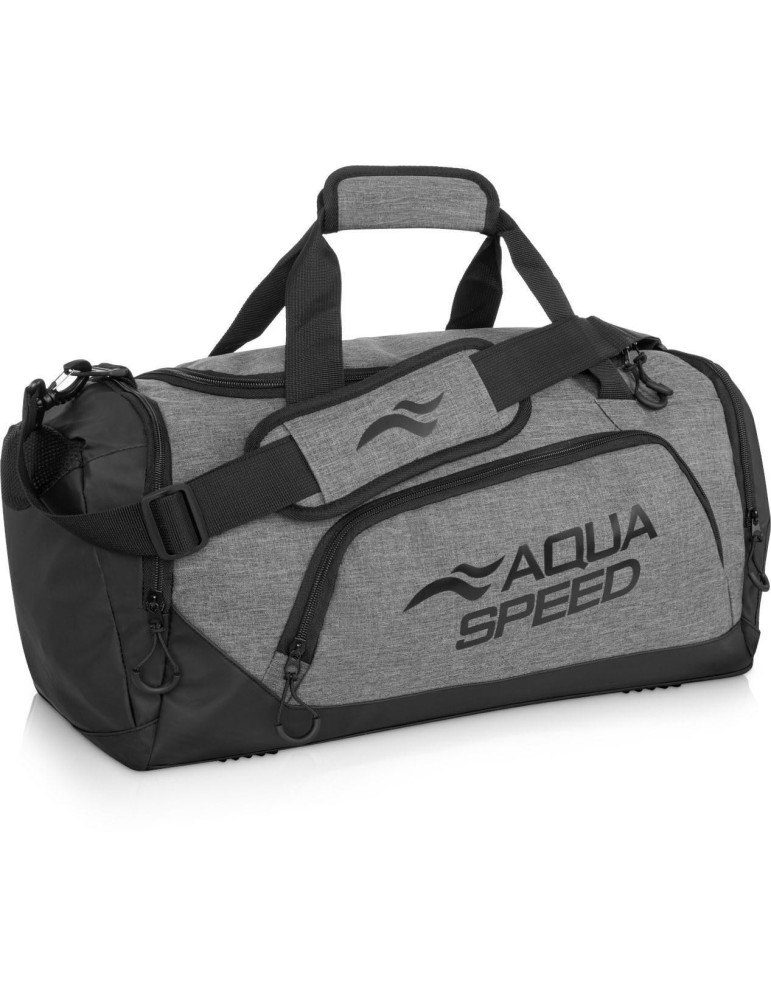 Sportovní taška AQUA-SPEED vel. M – 37 šedo-černá