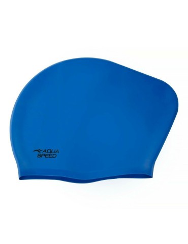 Plavecká čepice LONG HAIR CAP AQUA-SPEED – 09 modrá