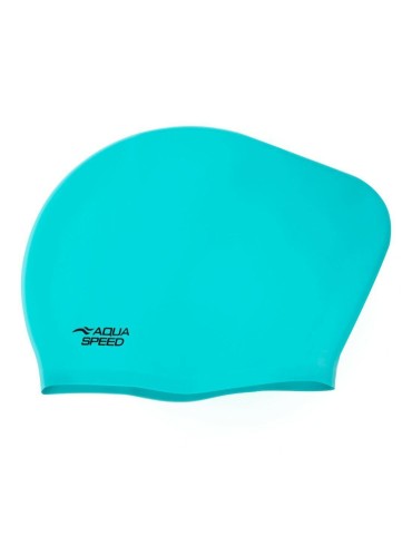 Plavecká čepice LONG HAIR CAP AQUA-SPEED – 01 tyrkysová