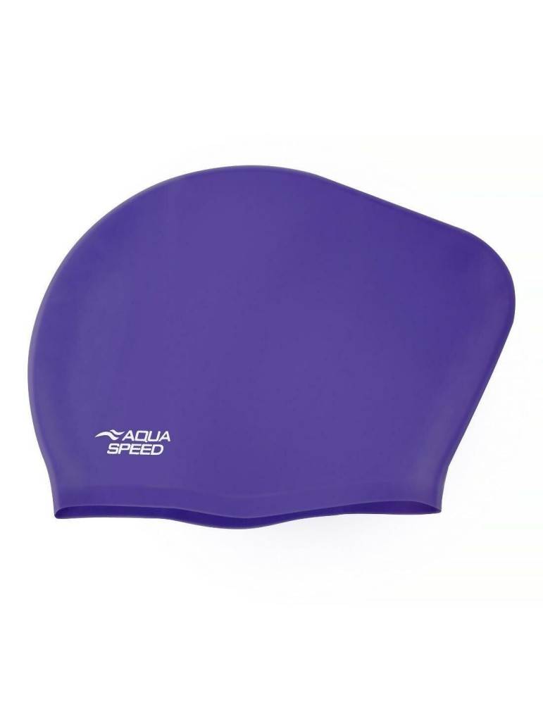 Plavecká čepice LONG HAIR CAP AQUA-SPEED – 23 fialová