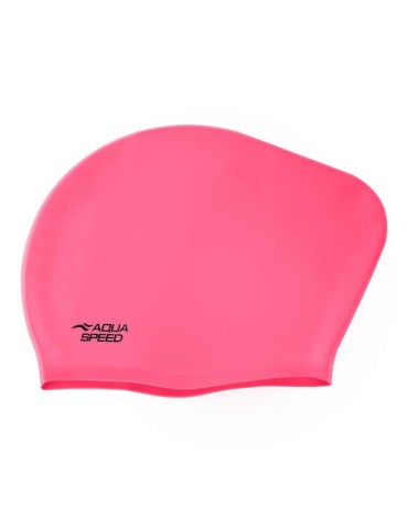 Plavecká čepice LONG HAIR CAP AQUA-SPEED – 03 růžová