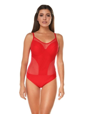 Dámské jednodílné plavky AQUA SPEED EVELYN – 31 červená
