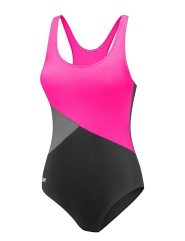 Dámské jednodílné plavky AQUA SPEED BELLA 139 – tmavě růžová