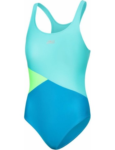Dívčí jednodílné plavky AQUA SPEED POLA 28 – modro-zelená