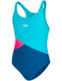 Dívčí jednodílné plavky AQUA SPEED POLA 42 – modro-růžová
