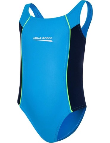 Dívčí jednodílné plavky AQUA SPEED LUNA – 24 modrá