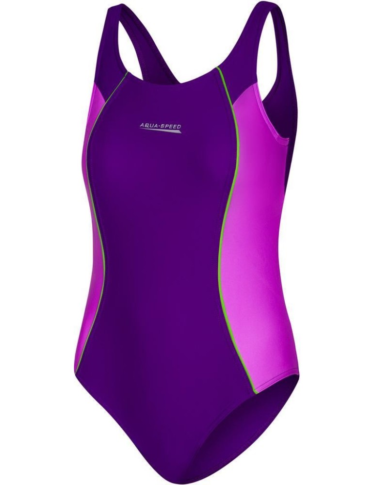 Dievčenské jednodielne plavky AQUA SPEED LUNA – 48 fialová