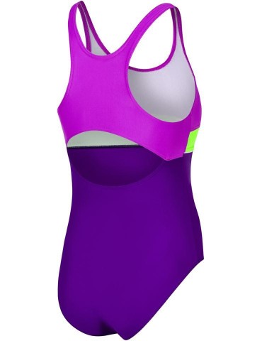 Dívčí jednodílné plavky AQUA SPEED EMILY – 48 fialovo-zelená