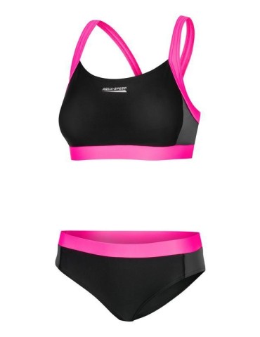 NAOMI Dámské dvojdílné plavky - růžová