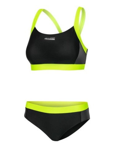 NAOMI Dámské dvoudílné plavky -138 žlutá